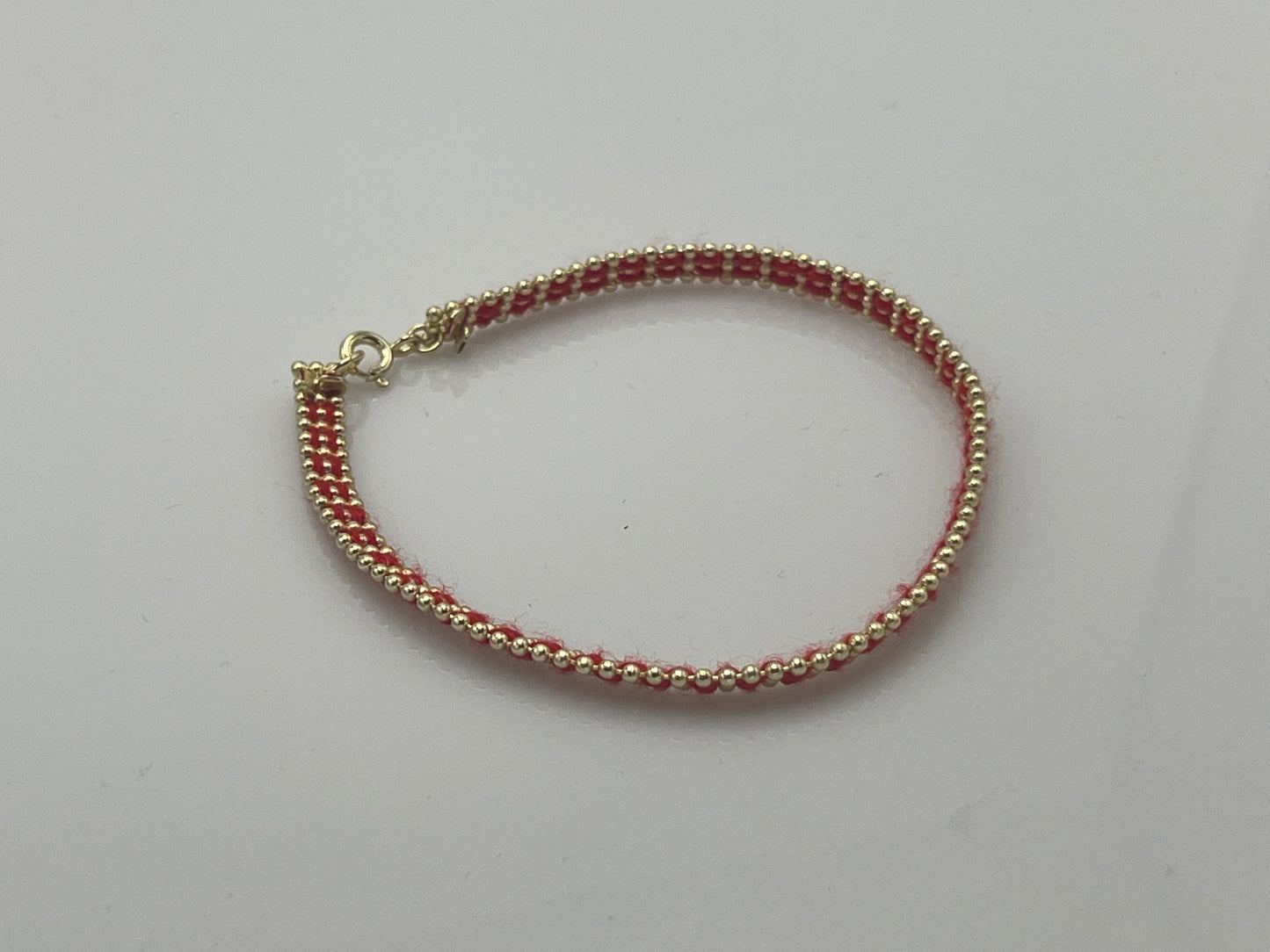 Double Red String Bracelet in Sterling Silver or Gold-Plated – Blessings from Kever Rachel